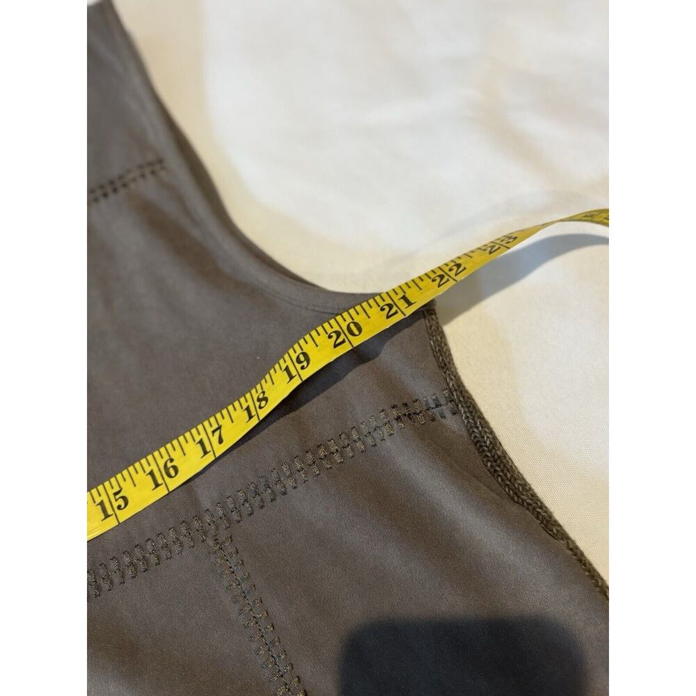 Koret Faux Suede & Knit Sweater Vest Olive Green Women’s Sz 10 Y2k grunge lagen - Picture 6 of 8